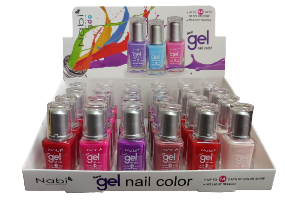 NG24F - 24 PCS NEW GEL NAIL POLISH SET F