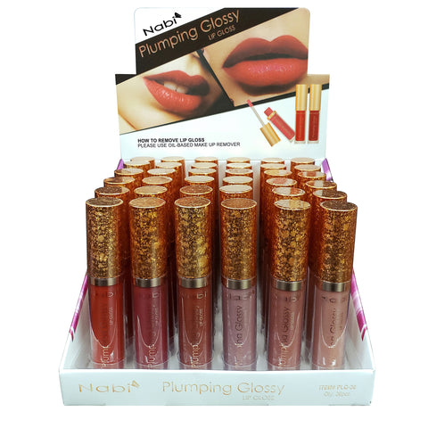 PLG36 - 36 PCS PLUMPING GLOSSY LIP GLOSS SET