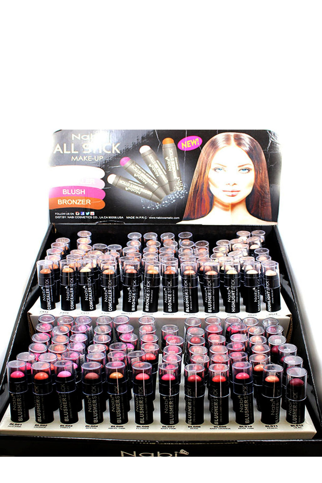 A706 - All Makeup Stick 144Pcs Display Set