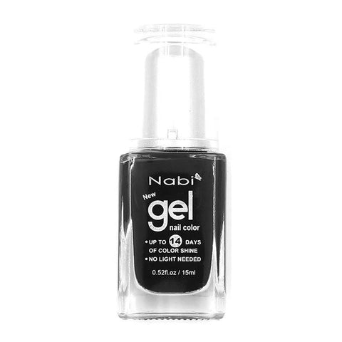 NG04 - New Gel Nail Polish Black 12Pcs/Pack