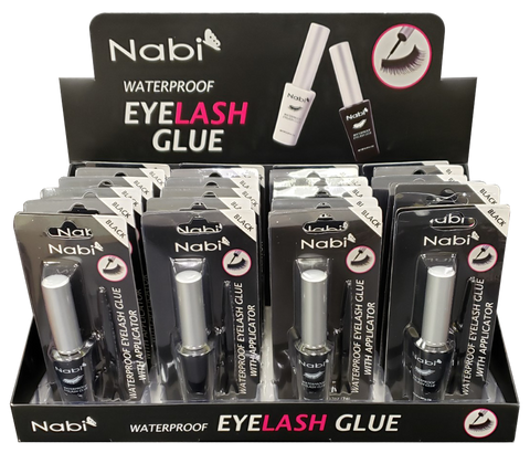 GD24 - WATERPROOF EYELASH GLUE BLACK 24PCS / PACK